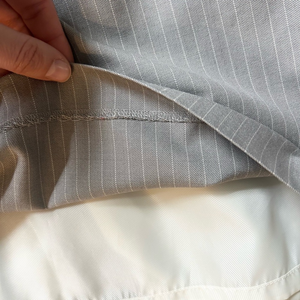 Banana Republic Gray Pinstripe Pencil Skirt - Picture 5 of 13